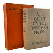 ORWELL, GEORGE: 1937 THE ROAD TO WIGAN PIER & REMARQUE, E. M.: 1929 ALL QUIET ON THE WESTERN FRONT