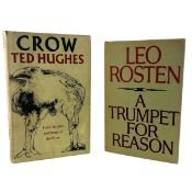 HUGHES, TED - 1970 CROW, 1ST EDITION, WITH A TRUMPET FOR REASON BY LEO ROSTEN, SIGNED 1ST EDITION