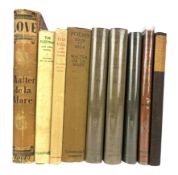 DE LA MARE, WALTER - A COLLECTION OF FIRST EDITION POETRY BOOKS, TWO SIGNED