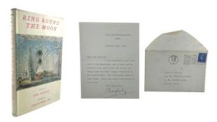 JEAN ANOUILH JEAN & CHRISTOPHER FRY - 1950 RING ROUND THE MOON, FIRST EDITION WITH A SIGNED LETTER