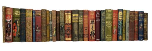 COLLECTION OF 19TH & 20TH CENTURY BOOKS BOUND IN PICTORIAL CLOTH
