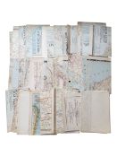 1940S BOURNEMOUTH MAP & COLLECTION OF MID CENTURY WORLD MAPS