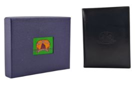 SHANGHAI TANG - DESIGNER BLACK LEATHER WALLET