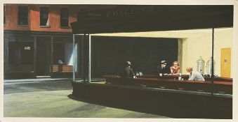 AFTER EDWARD HOPPER - NIGHTHAWKS - LIMITED EDITION GOUTTELETTE PRINT N. 11 OF 75