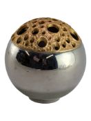 STUART DEVLIN VINERS SILVER PLATED SPHERICAL POT