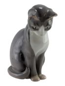 A MID-20TH-CENTURY DANISH PORCELAIN BING & GRONDAHL CAT