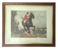 AFTER FRANK GILLETT - MR. JORROCK'S - EARLY 20TH CENTURY SIGNED PRINT