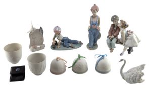 LLADRO - A COLLECTION OF VINTAGE PORCELAIN FIGURINES