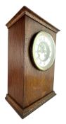 EARLY 20TH CENTURY FRENCH (?) 8-DAY MAHOGANY CASED MANTEL CLOCK
