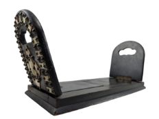 19TH CENTURY COROMANDEL WOOD AND MOTHER OF PEARL BOOK SLIDE