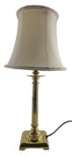 QUALITY BRASSWARE - HOLLYWOOD REGENCY BRASS TABLE LAMP