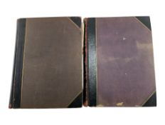 TWO ALBUMS OF VICTORIAN GREETING & CHRISTMAS CARDS - MID 19TH / EARLY 20TH CENTURY