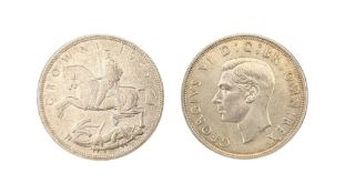 1935 KING GEORGE VI ROCKING HORSE CROWN & 1937 EXAMPLE