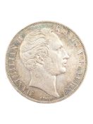 1855 MAXIMILIAN II KINGDOM OF BAVARIA COMMEMORATIVE TWO GULDEN
