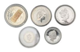 COLLECTION OF 20TH CENTURY & CONTEMPORARY SILVER COMMEMORATIVE COINS