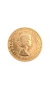 1965 ELIZABETH II GOLD SOVEREIGN