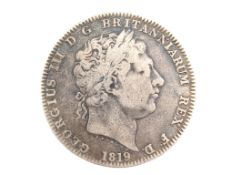 1819 KING GEORGE III SILVER CROWN
