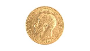 1912 KING GEORGE V GOLD HALF SOVEREIGN