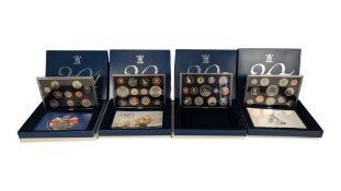 FOUR 2000S UNITED KINGDOM ROYAL MINT PROOF COIN COLLECTIONS