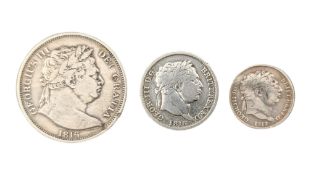 COLLECTION OF 1816-17 KING GEORGE III SILVER COINS