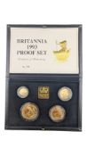 1993 UNITED KINGDOM BRITANNIA GOLD PROOF COLLECTION