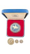 1977 UNITED KINGDOM SILVER PROOF CROWN & CIRCULATED COINS