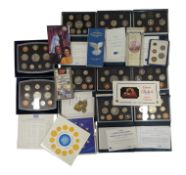 UNITED KINGDOM - COLLECTION OF 1990S BRITISH PROOF COIN SETS