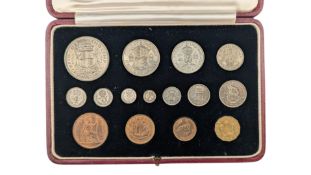 1937 KING GEORGE VI CASED SPECIMEN COIN SET