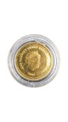 2009 TRISTAN DA CUNHA GOLD HALF CROWN
