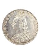 1887 QUEEN VICTORIA SILVER HALF CROWN