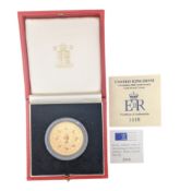 1993 UNITED KINGDOM CORONATION 40TH ANNIVERSARY GOLD PROOF CROWN