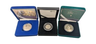 COLLECTION OF UNITED KINGDOM SILVER PROOF COINS
