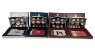 FOUR 2000S UNITED KINGDOM ELIZABETH II ANNUAL PROOF COIN COLLECTIONS