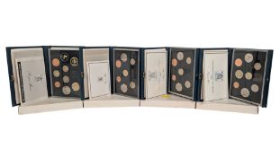 FOUR 1980S UNITED KINGDOM ROYAL MINT PROOF COIN COLLECTIONS