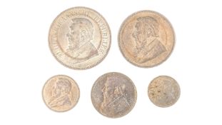 COLLECTION OF 1890S SOUTH AFRICAN CIRCULATED COINS