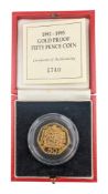 1992-1993 UNITED KINGDOM GOLD PROOF FIFTY PENCE