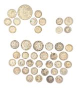 COLLECTION OF BRITISH & FOREIGN CIRCULATED SILVER COINS