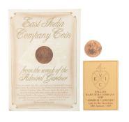 TWO 1808 EAST INDIA COMPANY TEN CASH COINS
