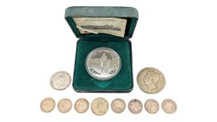 1998 CANADA SILVER PROOF DOLLAR & BRITISH CIRCULATED EXAMPLES