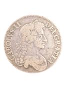 1678 KING CHARLES II SILVER CROWN