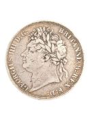 1821 KING GEORGE IV SILVER CROWN