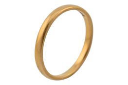 HALLMARKED 22CT GOLD BAND RING