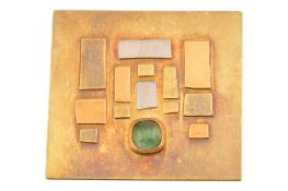 CHATHERINE MANNHEIM 18CT GOLD & TOURMALINE BROOCH PIN