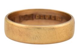 1970 HALLMARKED 18CT GOLD BAND RING