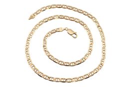 HALLMARKED 9CT GOLD ANCHOR LINK CHAIN NECKLACE