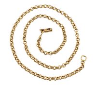 18CT GOLD ROLO LINK CHAIN NECKLACE