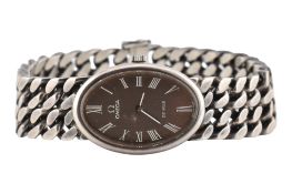 OMEGA DE VILLE SILVER 925 GENTLEMANS WRISTWATCH