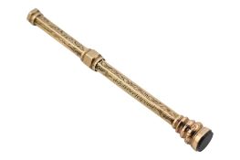 EDWARDIAN HALLMARKED 9CT GOLD PROPELLING PENCIL