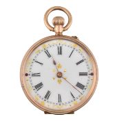 EARLY 20TH CENTURY 9CT GOLD OPEN FACED POCKET WATCH