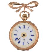 EARLY 20TH CENTURY 14CT GOLD OPEN FACE POCKET WATCH